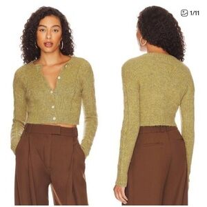 MORE TO COME Kenny Buttoned Cardigan
- Moss